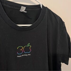 Happy Birthday Mac Vintage Employee Tee Soft Combed Cotton American Apparel L